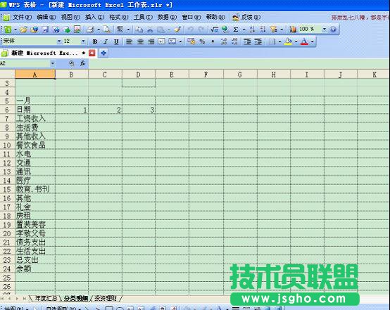 WPS表格技巧：如何打造個(gè)性化記賬本