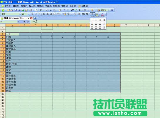 WPS表格技巧：如何打造個(gè)性化記賬本