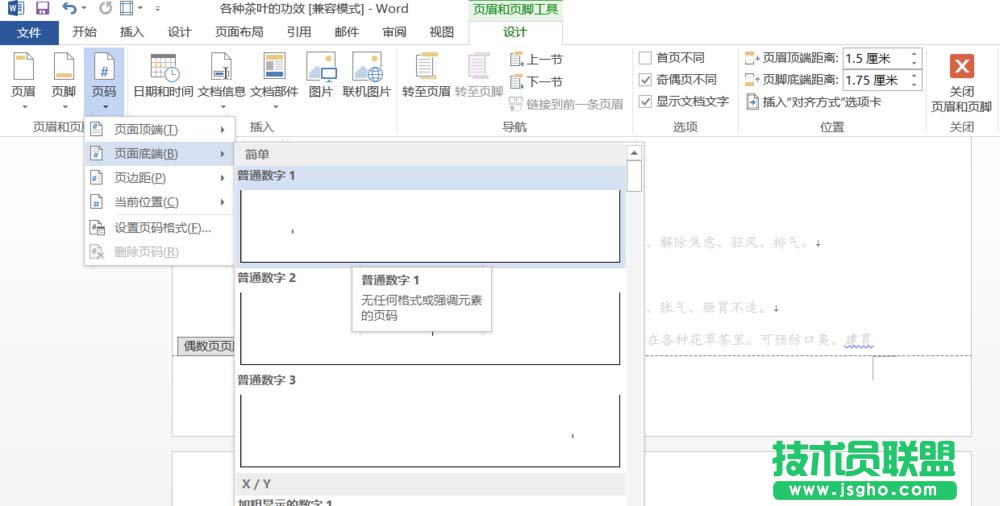 word2013頁碼如何設(shè)置為外側(cè)樣式