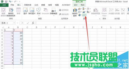 Excel2016要怎么繪制函數(shù)圖像