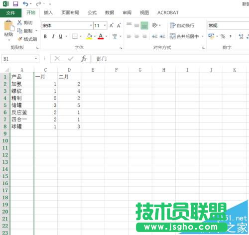 Excel2016表格中的列要怎么隱藏和取消隱藏?