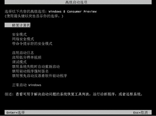 Win8系統(tǒng)怎么使用高級(jí)啟動(dòng)？Win8系統(tǒng)使用高級(jí)啟動(dòng)項(xiàng)的方法