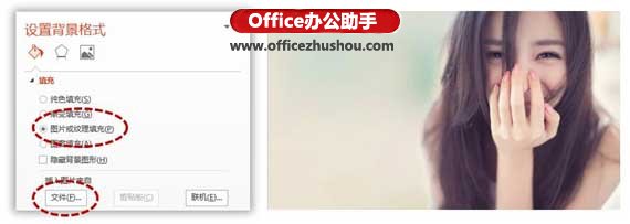 利用PPT幻燈片背景填充功能制作各種圖片效果的方法