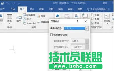 word2016的頁碼設(shè)置方法