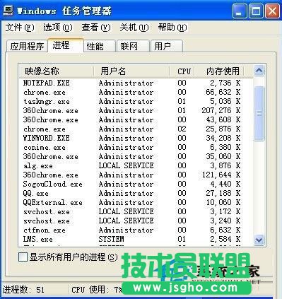 雨林木風(fēng)XP系統(tǒng)桌面卡死如何處理