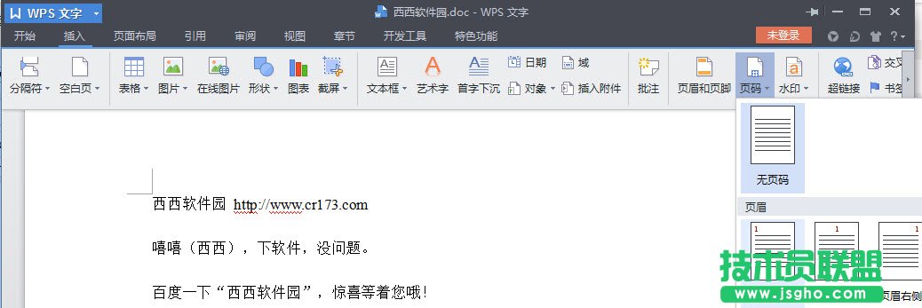 wps頁碼怎么設置