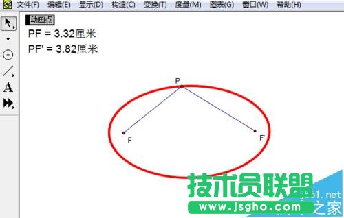 幾何畫板如何制作橢圓定義演示動畫