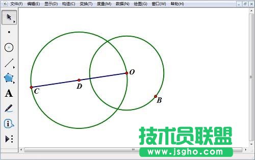 幾何畫板如何畫圓外一點(diǎn)的切線