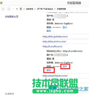 Win8憑據(jù)管理器查看網(wǎng)頁(yè)賬號(hào)密碼的技巧