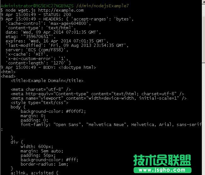 Node.js發(fā)送HTTP客戶端請求并顯示響應(yīng)結(jié)果的方法示例 三聯(lián)