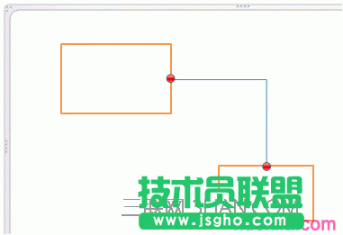 這些形狀通過連接線連接。