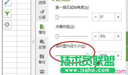 WPS表格怎么制作百分百環(huán)形圖