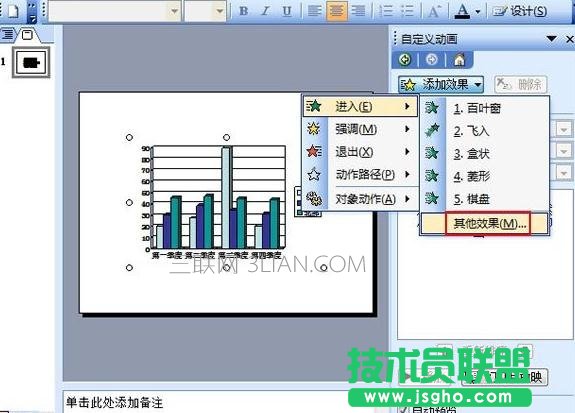 ppt中插入的圖表怎么添加動(dòng)畫效果