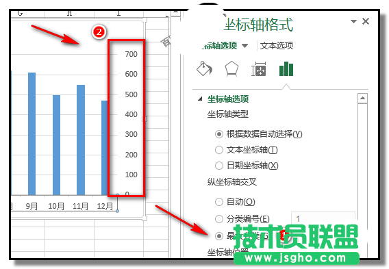 excel表格中如何移動(dòng)坐標(biāo)軸