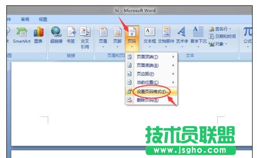 word2007頁碼怎么設(shè)置