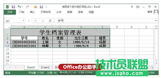 Excel中使用多個(gè)條件進(jìn)行篩選的方法