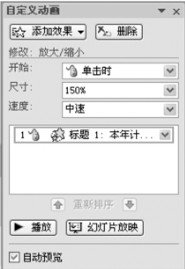 在PowerPoint演示文稿中設(shè)置自定義動(dòng)畫