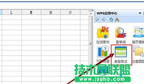 wps表格怎樣使用樣式