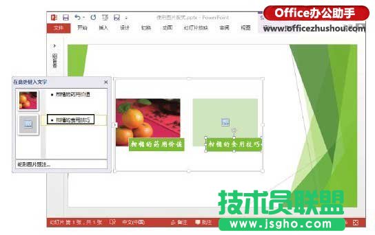 PowerPoint 2013圖片版式功能的使用技巧