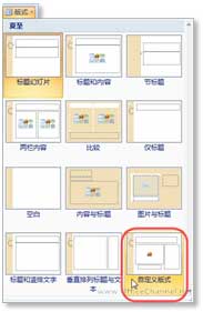 PowerPoint 2007中自定義幻燈片版式的方法