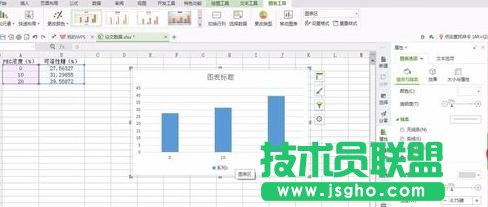 wps表格中如何制作柱形圖