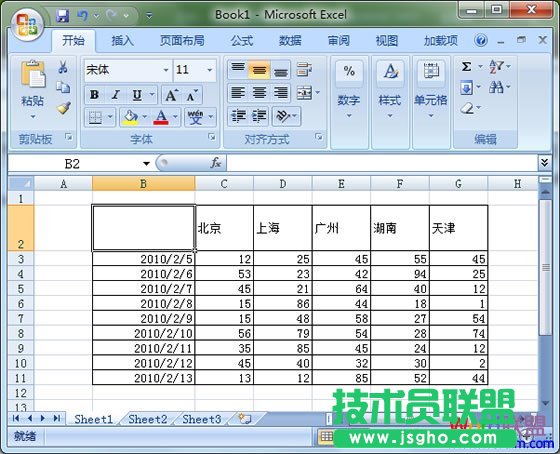 excel表格中如何畫(huà)斜線 三聯(lián)