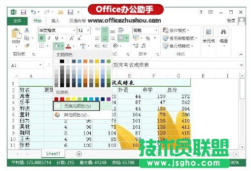 Excel 2013中為數(shù)據(jù)區(qū)域添加背景圖片的的方法