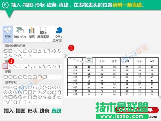使用Word制作成績表表格的方法