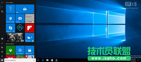 Win10 RS2預(yù)覽版14942快速上手體驗 三聯(lián)