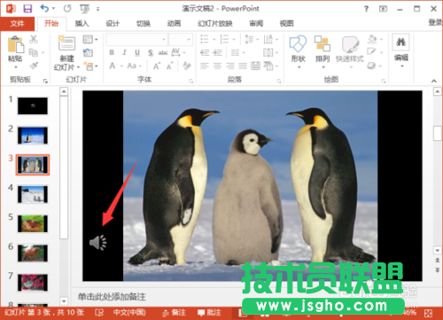 在PowerPoint2013中給相冊添加音樂的詳細講解