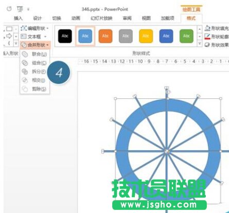 如何用PPT繪制設(shè)計一個分割型環(huán)形圖？