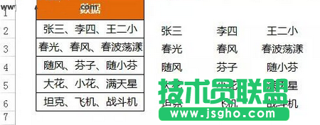 數(shù)據(jù)分列，將B列數(shù)據(jù)按頓號(hào)進(jìn)行分列。