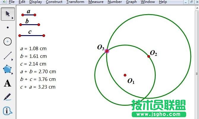 幾何畫(huà)板,幾何畫(huà)板畫(huà)相切的圓,幾何畫(huà)板教程