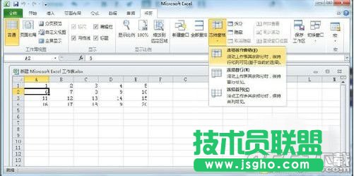 Excel2010的窗口怎么凍結(jié) Excel2010凍結(jié)窗口的方法