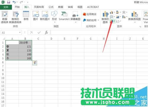 Excel2016怎么創(chuàng)建各種形狀的圖表?