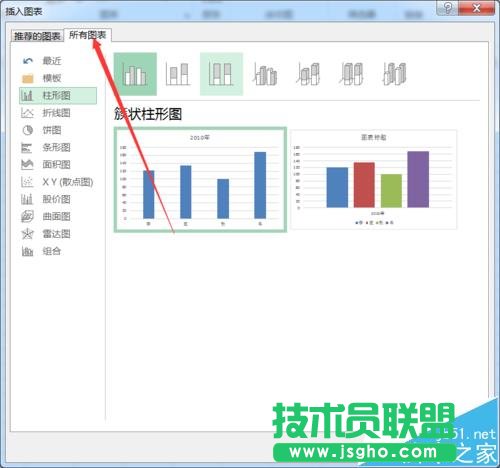 Excel2016怎么創(chuàng)建各種形狀的圖表?