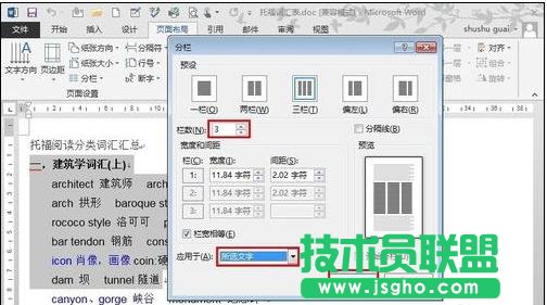 word2013如何進(jìn)行分欄排版