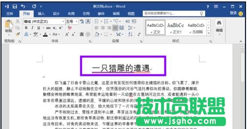 word2013怎樣為文字添加下劃線