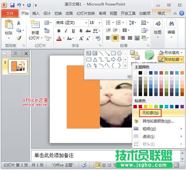 PowerPoint2010中圖片的透明遮罩技巧