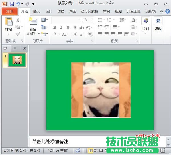 PowerPoint2010中圖片的透明遮罩技巧