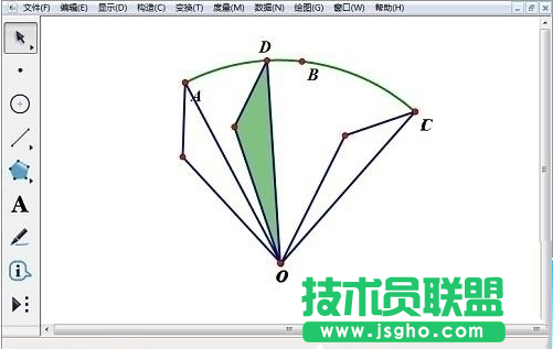 幾何畫板繪制旋轉(zhuǎn)三角形教程