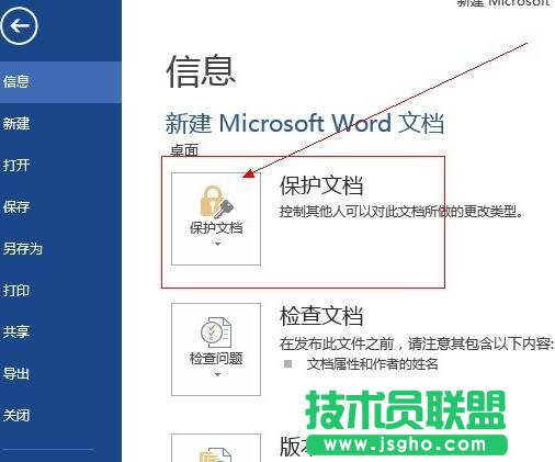 word2013文檔加密的兩種技巧