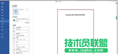 word2013打印預(yù)覽在哪