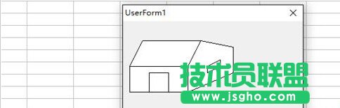 利用excel vba編程在窗體上畫(huà)一座房子