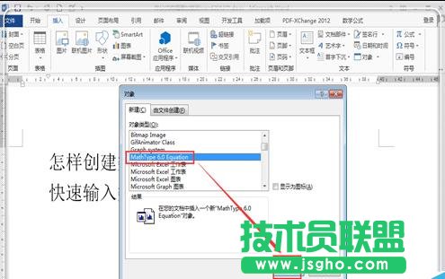 word2013中如何插入數(shù)學公式