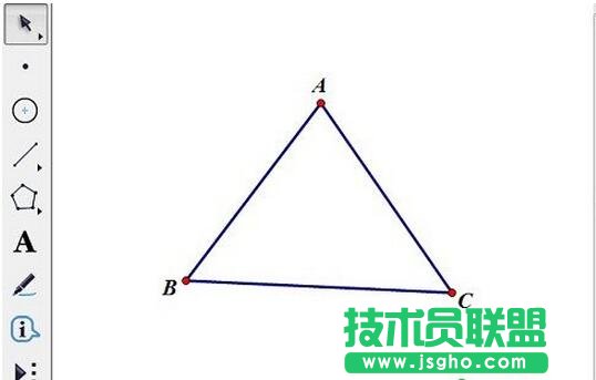 繪制三角形ABC