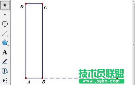 構(gòu)造矩形ABCD