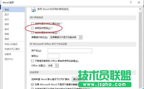 Word2013中取消“啟用實時預(yù)覽”功能