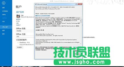office2013版本信息