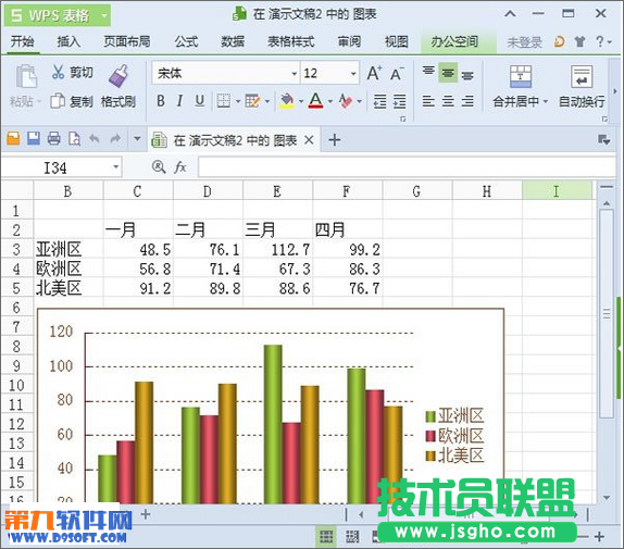 WPS演示怎樣插入圖表并快速修改類型